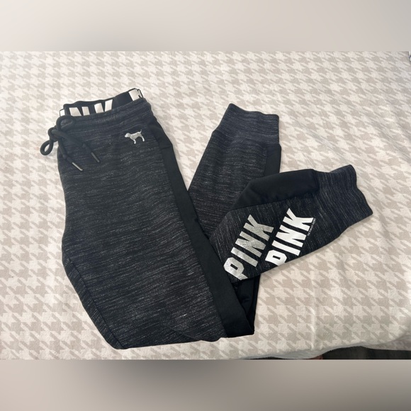 PINK Victoria's Secret Pants - PINK Victoria's Secret Charcoal Joggers